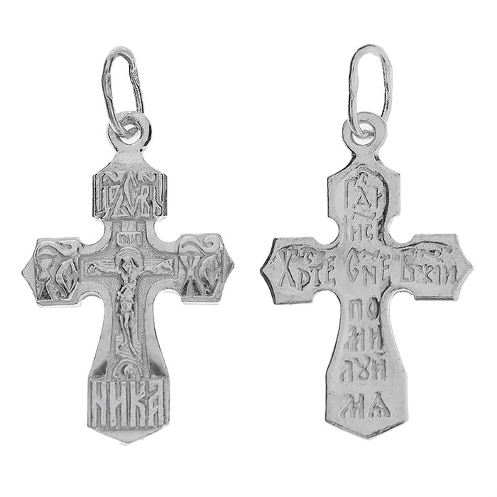 Крест серебряный Ag 925, коллекция Эпифания, Родий, 1,78 гр. КРС02242737