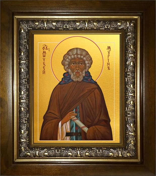 Моисей Мурин Преподобный 14х18 в киоте 20х24 km_25_418