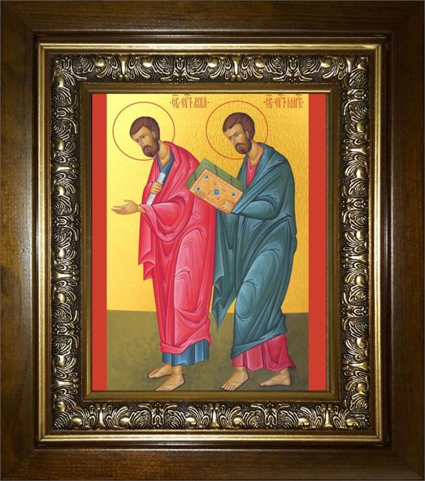 Лука и Марк апостолы 14х18 в киоте 20х24 km_25_508