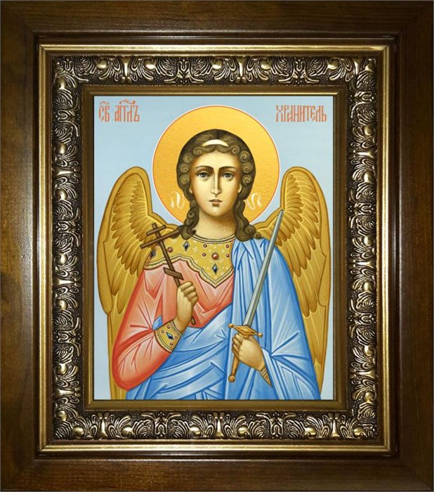 Ангел Хранитель 14х18 в киоте 20х24 km_25_542