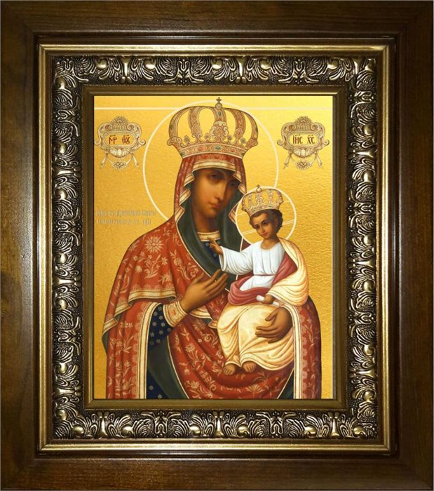Черниговская икона Божией Матери 14х18 в киоте 20х24 km_25_573