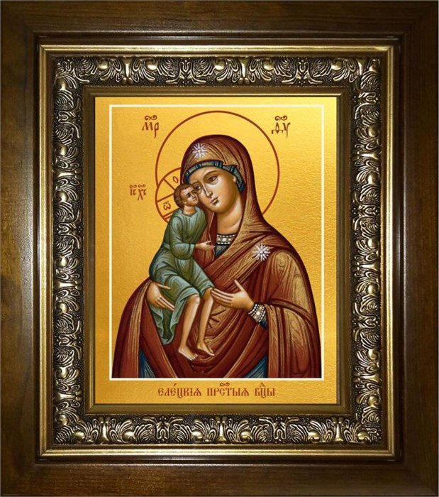 Елецкая икона Божией Матери 14х18 в киоте 20х24 km_25_619