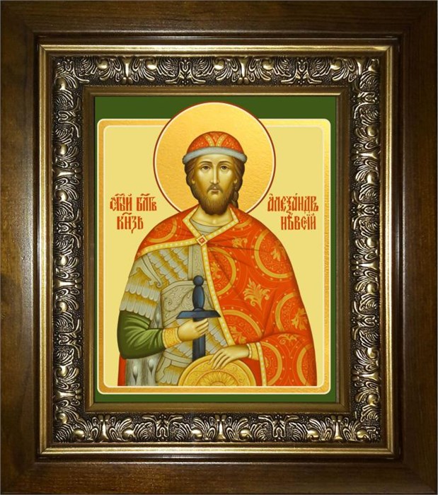 Александр Невский, благоверный князь 14х18 в киоте 20х24 km_25_702