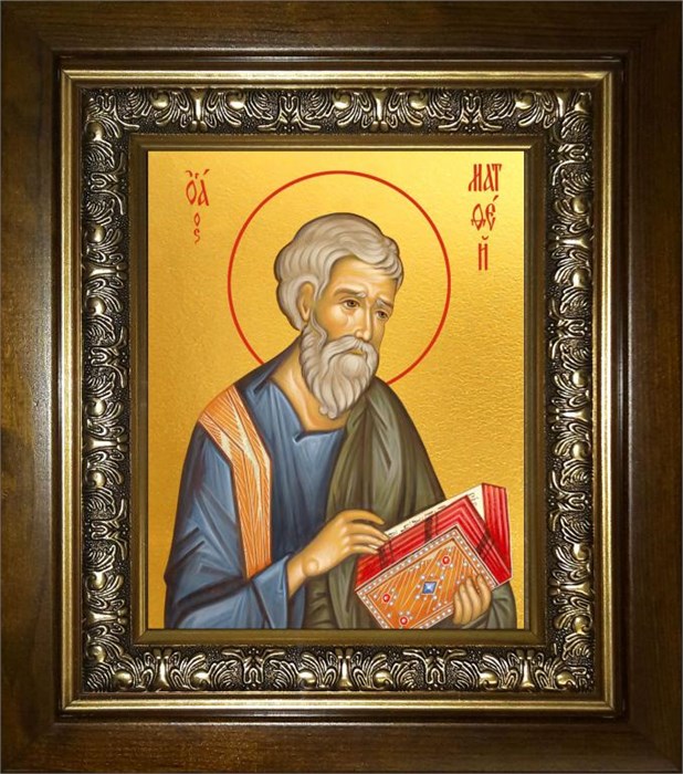 Матфей (Матвей) Апостол 14х18 в киоте 20х24 km_25_703