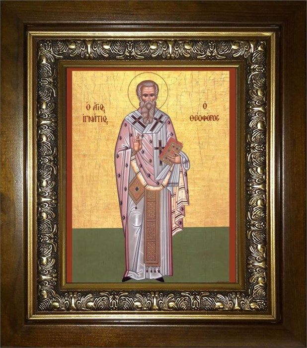 Игнатий Богоносец, священномученик 14х18 в киоте 20х24 km_25_784