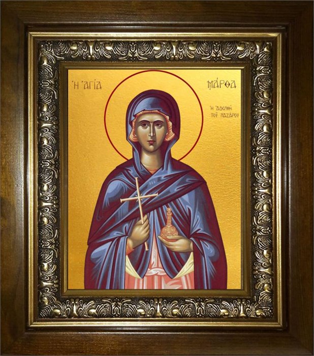 Марфа Вифанская праведная,мироносица 14х18 в киоте 20х24 km_25_874