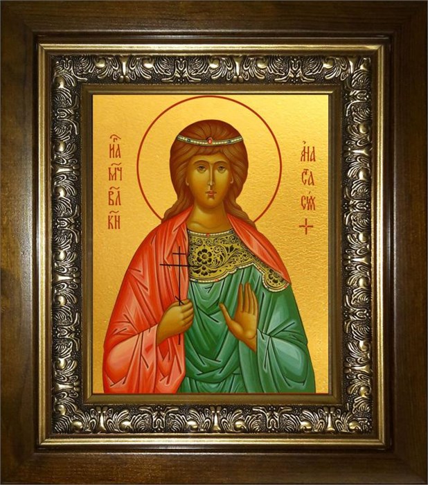 Анастасия Романова страстотерпица 14х18 в киоте 20х24 km_25_909