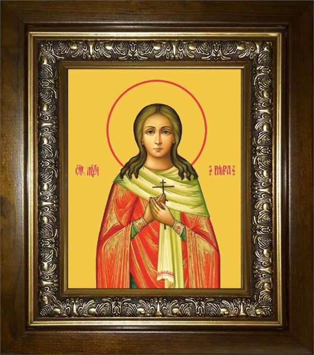 Вера Римская мученица 14х18 в киоте 20х24 km_25_946