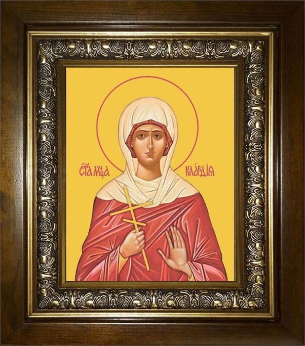 Клавдия Святая мученица 14х18 в киоте 20х24 km_25_981