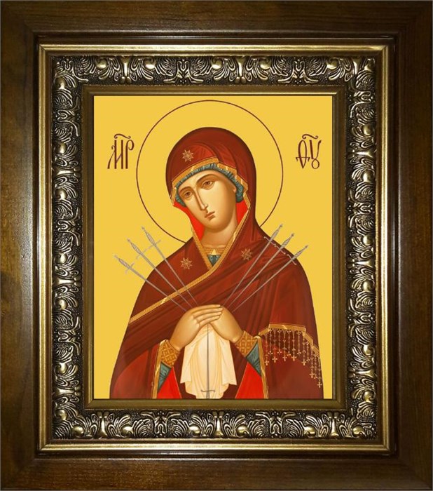 Умягчение злых сердец, икона Божией Матери 14х18 в киоте 20х24 km_25_1029