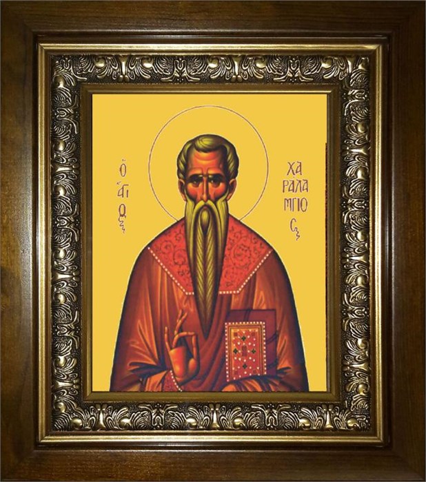 Харлампий священномученик 14х18 в киоте 20х24 km_25_1048