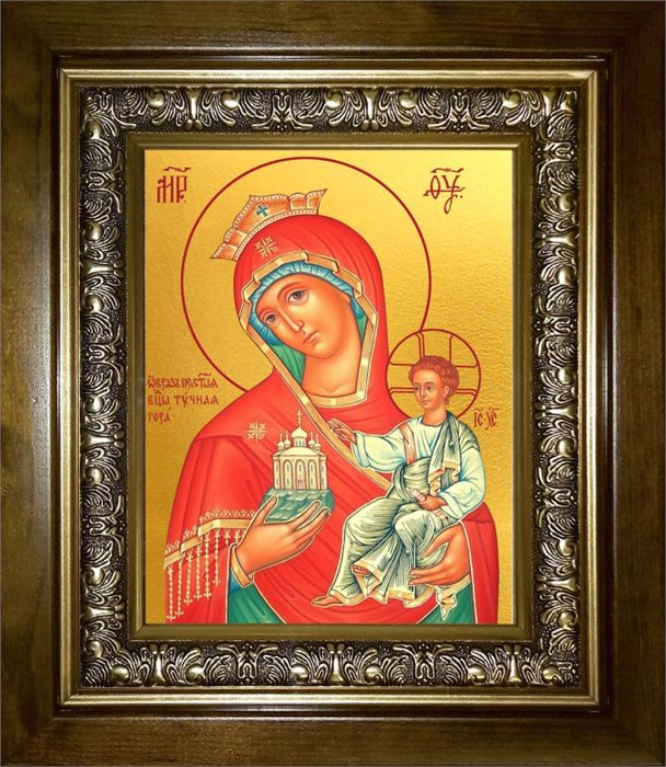 Тучная гора, икона Божией Матери 14х18 в киоте 20х24 km_25_1175