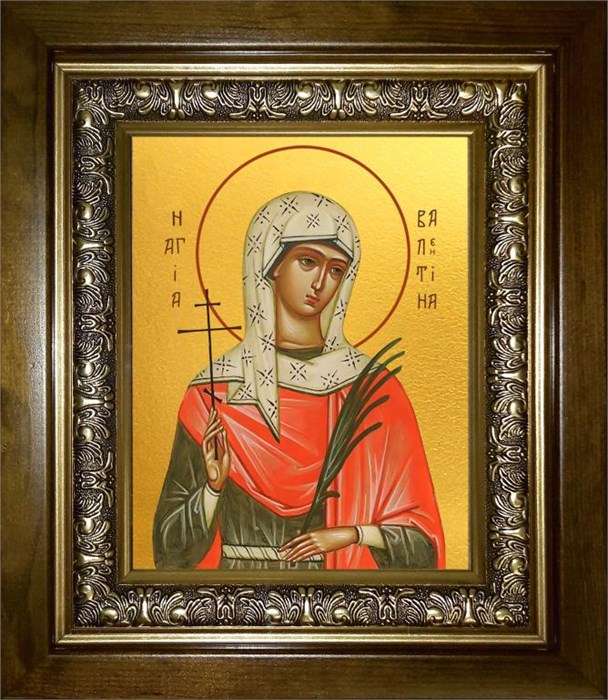 Валентина Кесарийская мученица 14х18 в киоте 20х24 km_25_1179