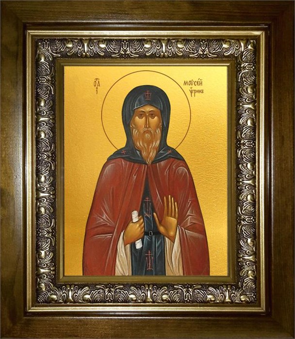 Моисей Угрин (венгр), Печерский, преподобный 14х18 в киоте 20х24 km_25_1266