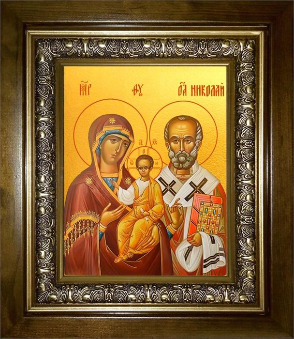 Оковецкая икона Божией Матери 14х18 в киоте 20х24 km_25_1330