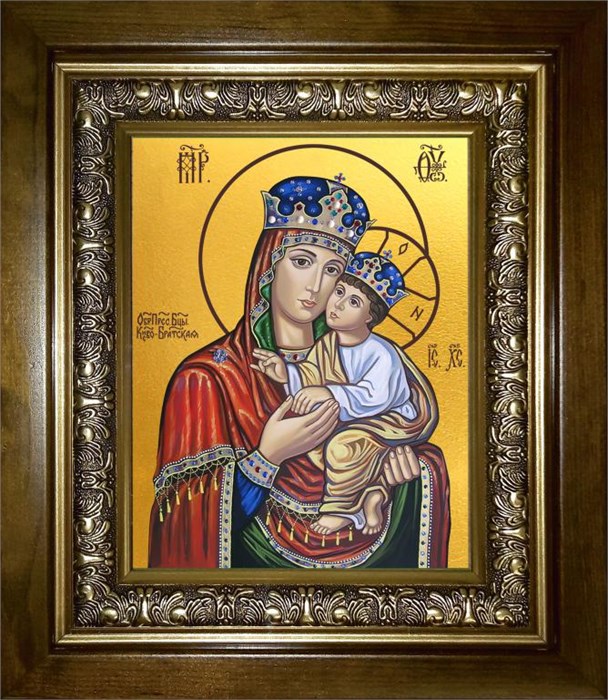Киево-Братская икона Божией Матери 14х18 в киоте 20х24 km_25_1343