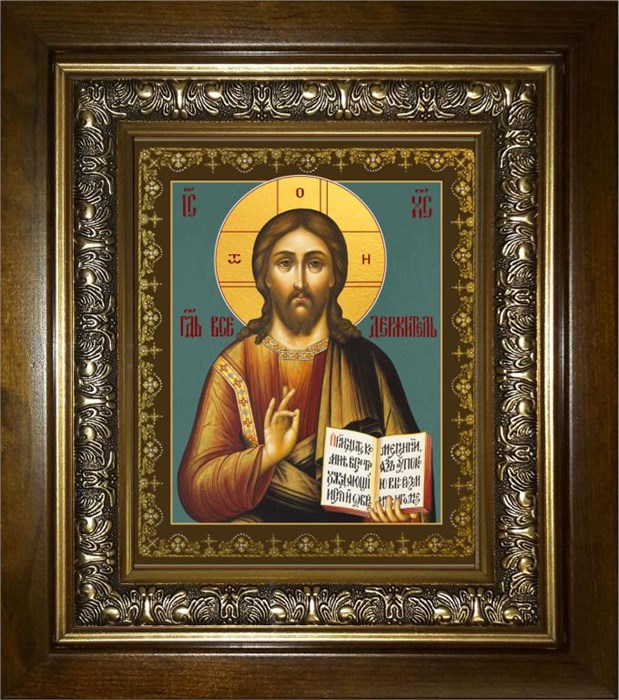 Господь Вседержитель 18х24 в киоте 24х30 km_25_1564