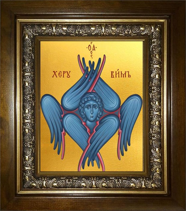 Херувим Шестикрылый 18х24 в киоте 24х30 km_25_1580