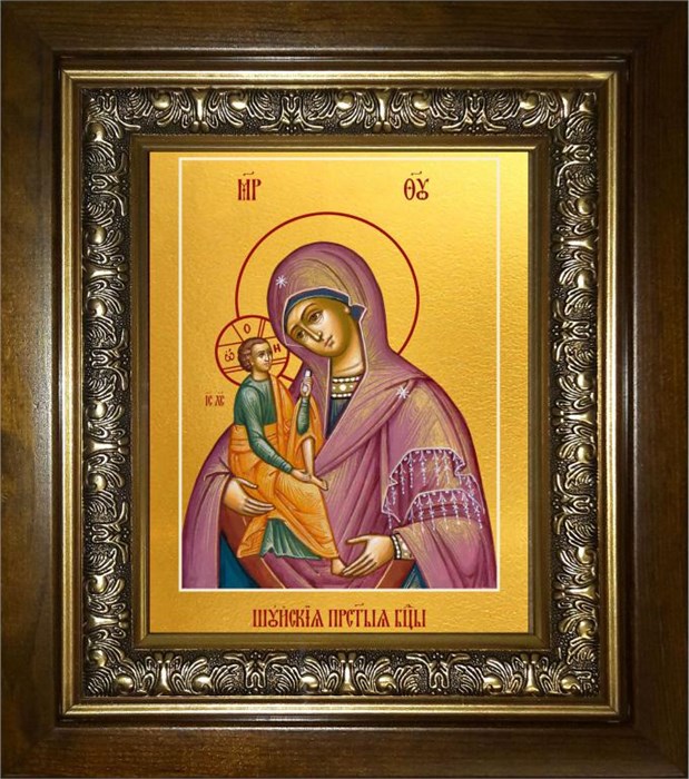 Шуйская икона Божией Матери 18х24 в киоте 24х30 km_25_1592