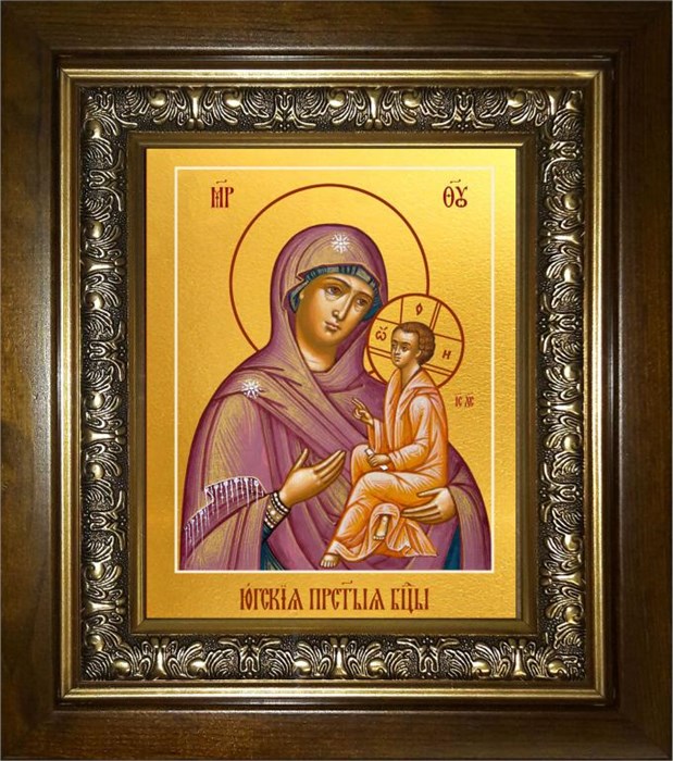 Югская икона Божией Матери 18х24 в киоте 24х30 km_25_1593