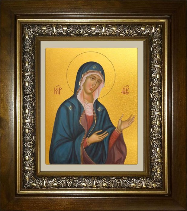Деисусная икона Божией Матери 18х24 в киоте 24х30 km_25_1604