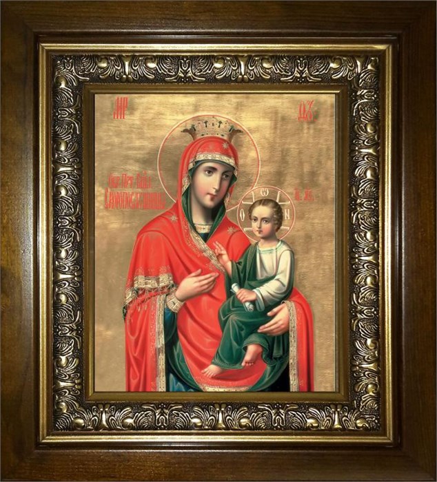 Скоропослушница икона Божией Матери 18х24 в киоте 24х30 km_25_1610