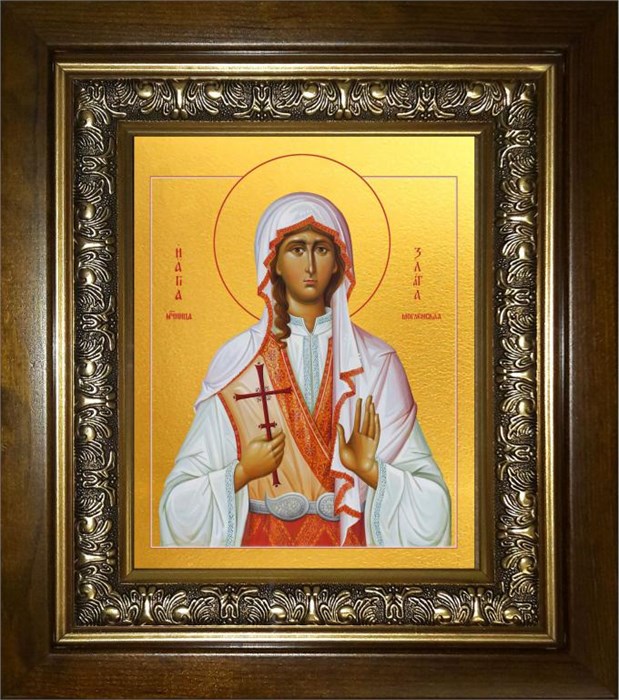 Святая Злата мученица 18х24 в киоте 24х30 km_25_1662
