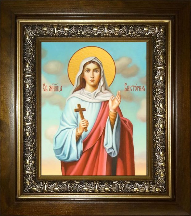 Виктория Солунская, мученица 18х24 в киоте 24х30 km_25_1686