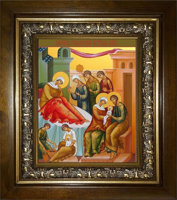 Рождество Пресвятой Богородицы 18х24 в киоте 24х30 km_25_1707