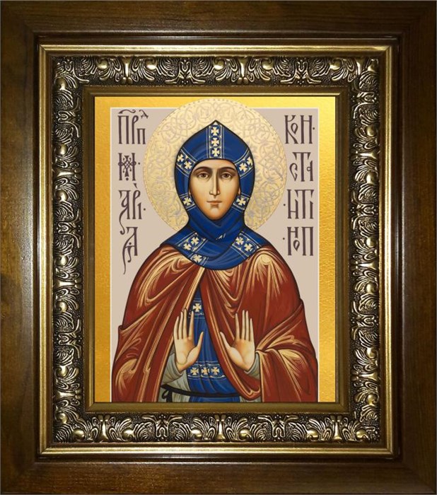 Мария Константинопольская преподобная 18х24 в киоте 24х30 km_25_1739