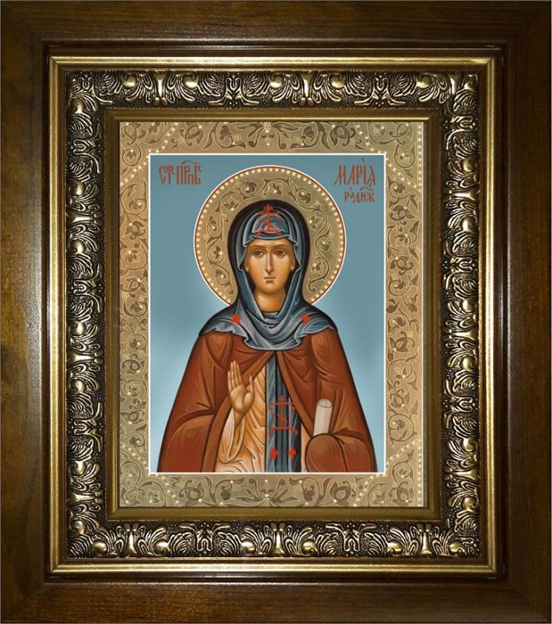 Мария Радонежская преподобная 18х24 в киоте 24х30 km_25_1748