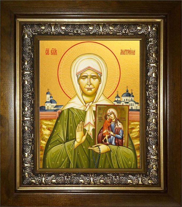 Матрона Московская блаженная 18х24 в киоте 24х30 km_25_1764