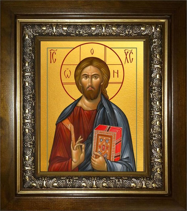 Господь Вседержитель 18х24 в киоте 24х30 km_25_1890