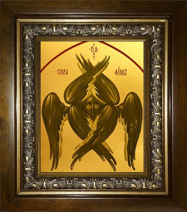 Серафим Шестикрылый 18х24 в киоте 24х30 km_25_1895