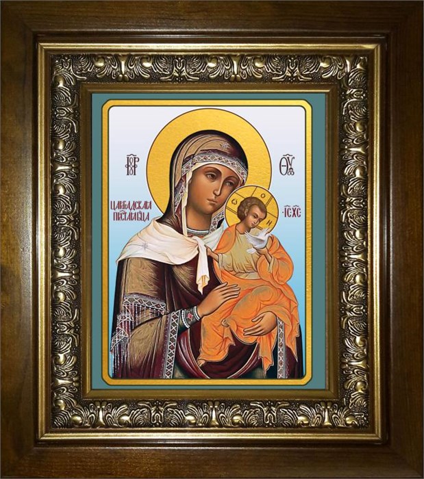 Цареградская икона Божией Матери 18х24 в киоте 24х30 km_25_1911