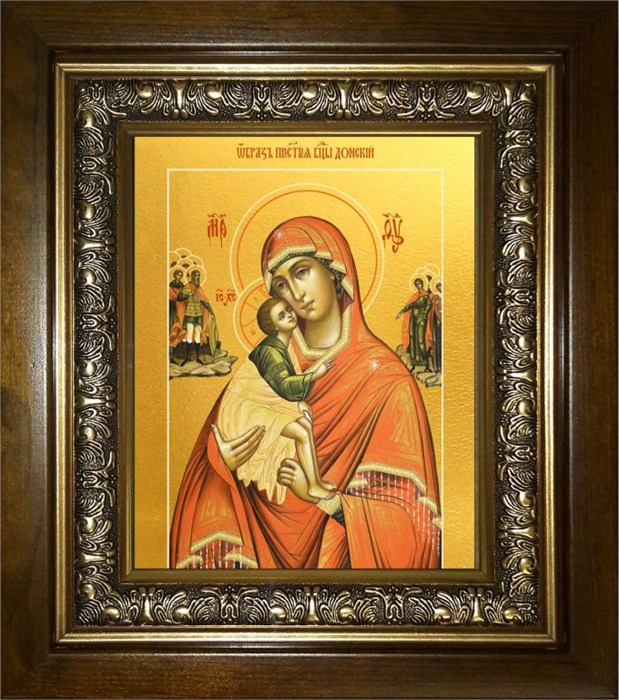 Донская икона Божией Матери 18х24 в киоте 24х30 km_25_1938