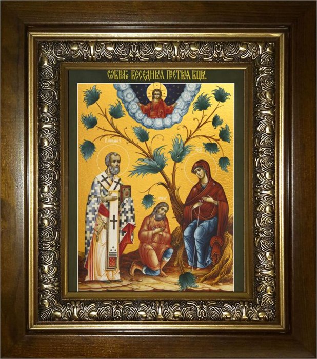 Беседная икона Божией Матери 18х24 в киоте 24х30 km_25_1942