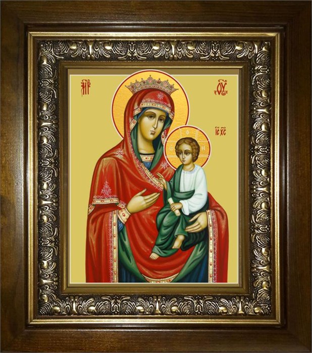 Скоропослушница, икона Божией Матери 18х24 в киоте 24х30 km_25_1947