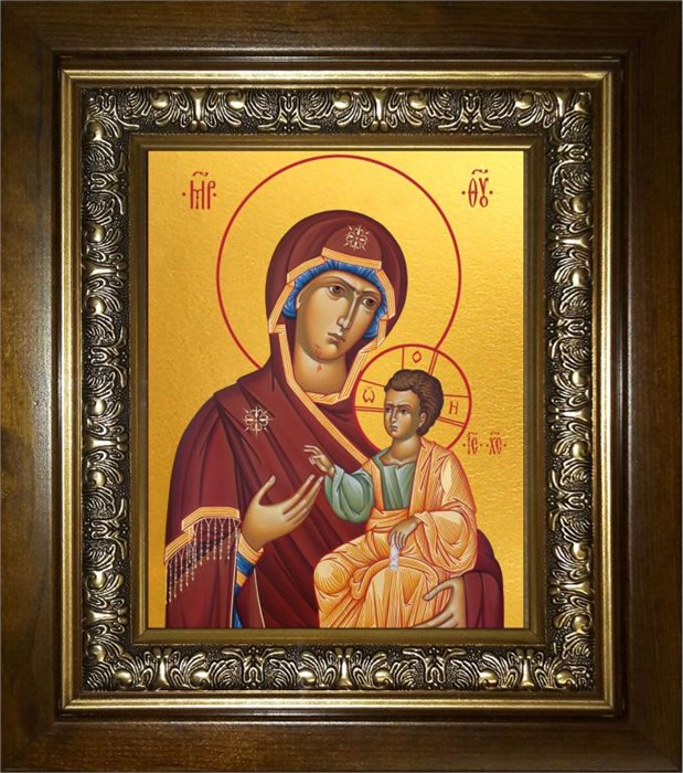 Иверская икона Божией Матери 18х24 в киоте 24х30 km_25_1981