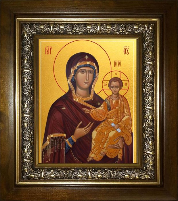 Смоленская икона Божией Матери 18х24 в киоте 24х30 km_25_1991