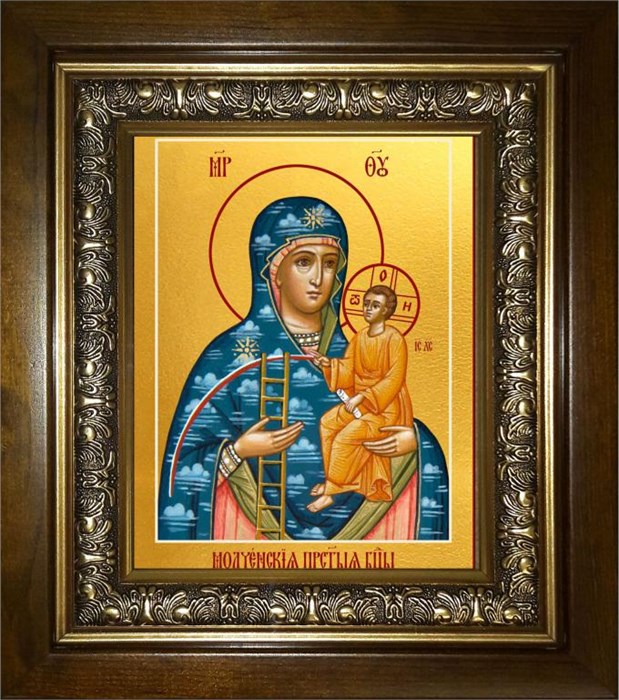 Молченская икона Божией Матери 18х24 в киоте 24х30 km_25_2009