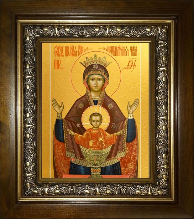 Неупиваемая чаша, икона Божией Матери 18х24 в киоте 24х30 km_25_2012