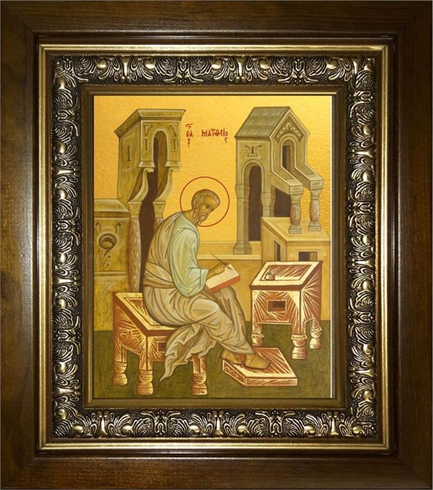 Матфей (Матвей) Апостол 18х24 в киоте 24х30 km_25_2060