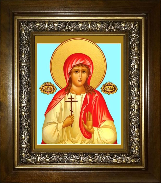 Алла Готфская мученица 18х24 в киоте 24х30 km_25_2121