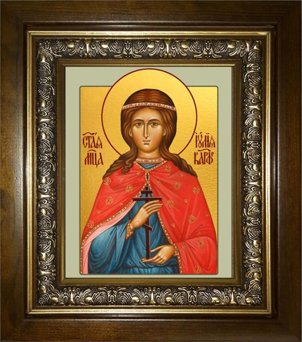 Юлия (Иулия) мученица 18х24 в киоте 24х30 km_25_2122