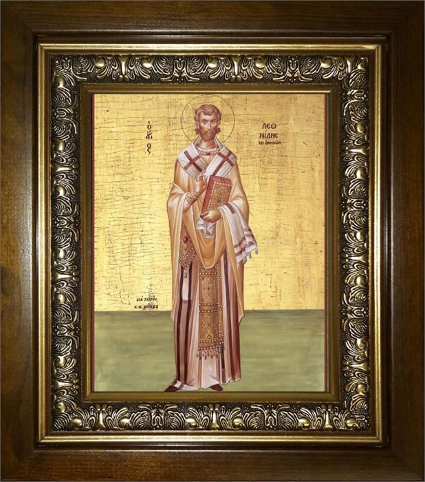 Леонид Афинский, святитель 18х24 в киоте 24х30 km_25_2185