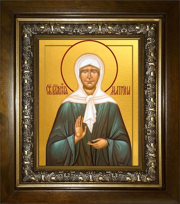 Матрона Московская блаженная 18х24 в киоте 24х30 km_25_2219