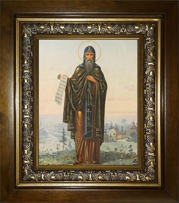 Тихон Лухский преподобный 18х24 в киоте 24х30 km_25_2245