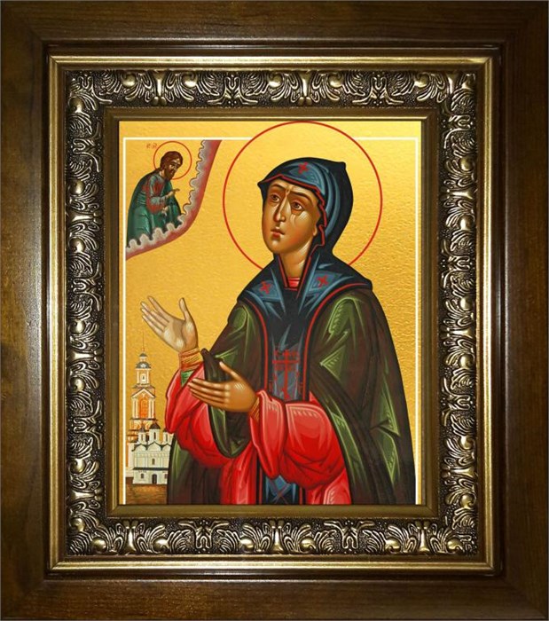 Евфросиния Суздальская благоверная княгиня, преподобная 18х24 в киоте 24х30 km_25_2248