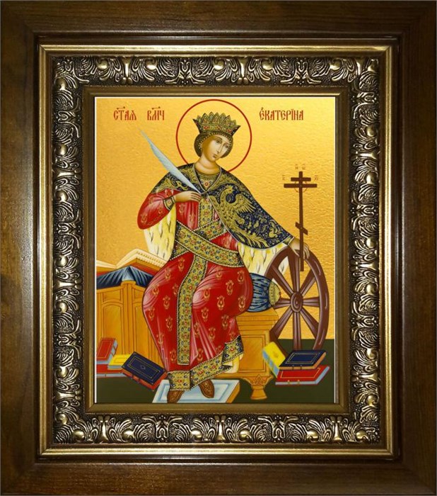 Екатерина великомученица 18х24 в киоте 24х30 km_25_2263
